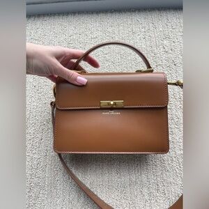 NEW MARC JACOBS DOWNTOWN BROWN LEATHER SHOULDER BAG
